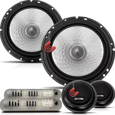 Falante Kit Duas Vias Bravox 6 Pol Cs60d 140w Rms 280w Pmpo Cor Preto