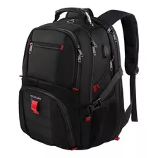 Mochila Laptop Hasta 15.6 Pulgadas De 35l Kuzler Color Negro