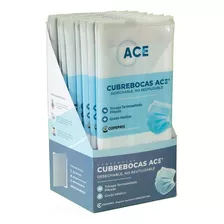 Cubrebocas Azul 4 Pack 25 Pzs C/u