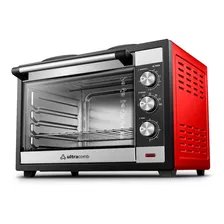 Horno Eléctrico Ultracomb Uc-70acn 70l Doble Anafe Color Rojo