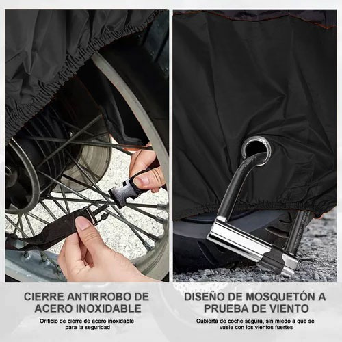 Funda Para Moto Impermeable Cubierta Para Moto Lona Moto Foto 3