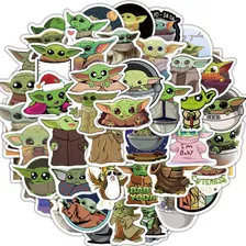 Pack 50 Sticker Baby Yoda Star Wars