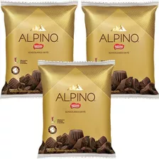 Kit 3 Pacotes Achocolatado Em Pó Alpino 1 Kg Original Nestlé