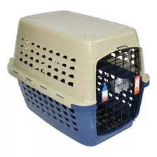 Guacal Plástico Para Perros 81 X 59,5 X 60 Cm Beige/azul