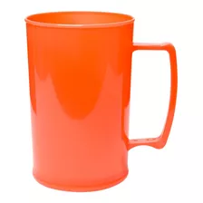 Caneca Chopp 400ml Tangerina Neon