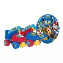 Patines Entrenadores Ajustables Con Casco Paw Patrol