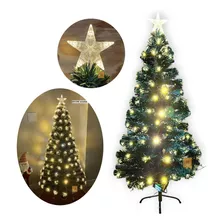 Árvore De Natal Led Amarelo/morno Fibra Ótica 120cm Bivolt