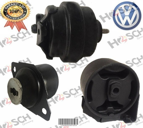 Kit 3 Soportes Motor Y Caja Vw Golf Jetta A2 87-92 Estandar Foto 3