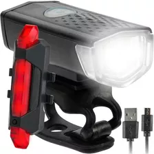 Kit Lanterna Farol Bicicleta Bike Luz Ultra Led Prova D'agua