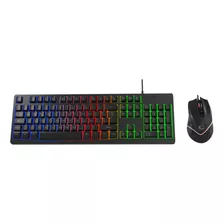 Combo Teclado Y Mouse Gamer Xtech Xtk-530s Retroiluminado Pc Color Del Teclado Negro