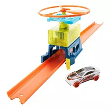 Pack Despegue De Dron Hot Wheels Track Builder Stunt Color Multicolor