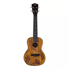 Ukulele De Coral Luna Ukecoral Todo De Caoba Maciza Bol...