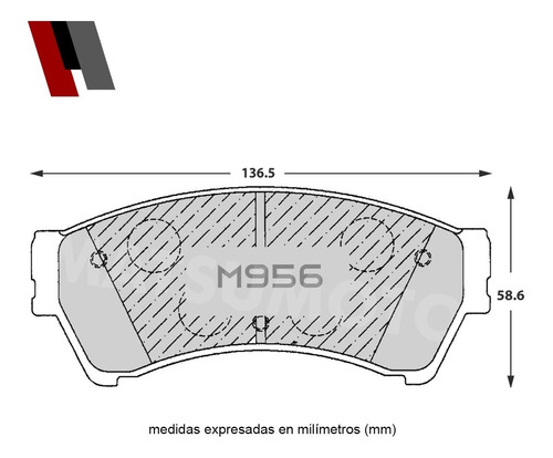 Pastillas De Freno Delantera Mazda 6 2.5 2008-2012 Foto 3