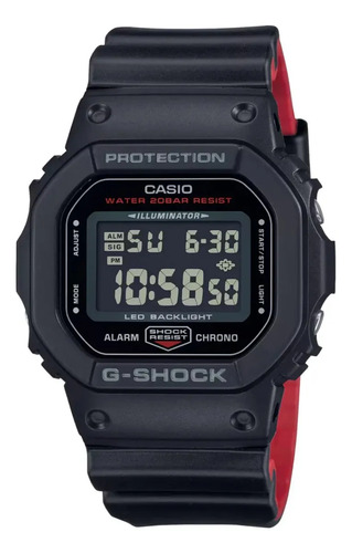 Relógio Casio G-shock Masculino Digital Dw-5600uhr-1dr
