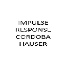 Impulse Response Cordoba Hauser