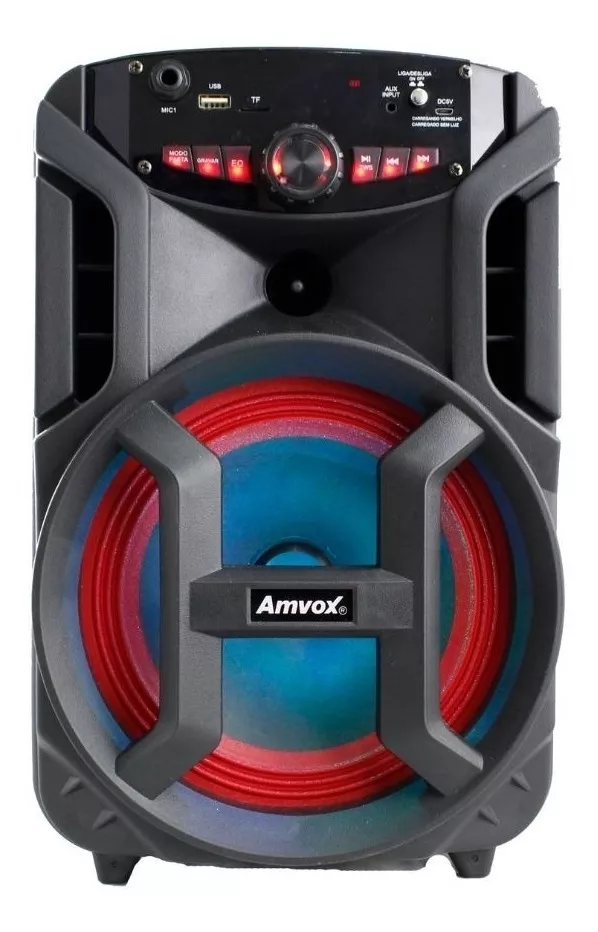 Caixa De Som Amvox Aca 188 Gigante Portátil Com Bluetooth 