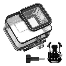 Case Estanque Telesin P/ Gopro Hero 9 10 11 12 Black 50m