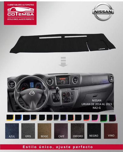 Cubretablero Aut.(colores) Nissan Urvan 2014 Al 2019 N42-g Foto 9
