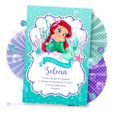Kit Imprimible Sirenita Princesa Ariel Bebé Cumpleaños