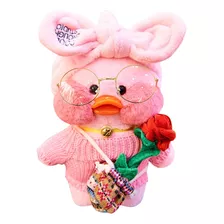 Lalafanfan Cafe Peluche, Patito Blanco Con Accesorios