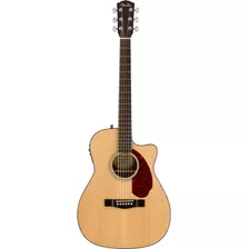 Guitarra Electroacústica Fender Concert Cc-140sce Para Diestros Natural Nogal Brillante