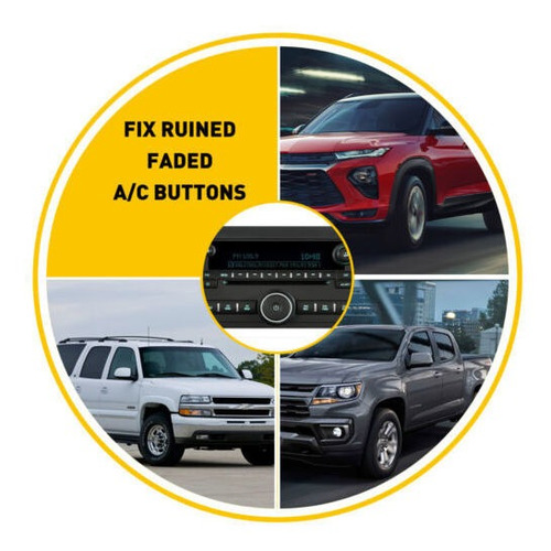 Radio /ac Control Button Decal Stickers Combo For Buick E Mb Foto 6