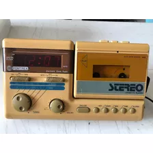 Rádio Relógio Cassete