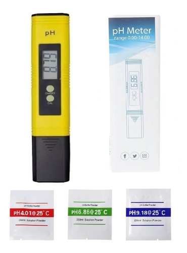 Medidor Digital De Ph Autocalibre Phmetro 3 Puntos C/estuche