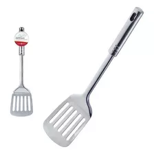 Espátula De Inox Cozinha Chapeiro Lanches Vazada Fritura