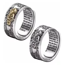 Anillos Pixiu Feng Shui Protección X2 Unidades. Ajustables