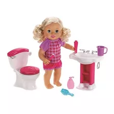 Muñeca Little Mommy Bebita Interac. Hora De Ir Al Baño X4125