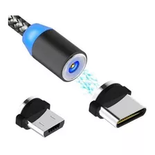 Cable Cargador Magnetico Usb Lighting Micro Tipo C 3 En 1