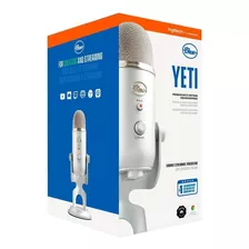 Microfono Yeti Usb Streaming Cardioid-omni-bi-led- Plateado