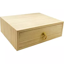 Caja De Almacenamiento De Madera Natural Cajones Organi...