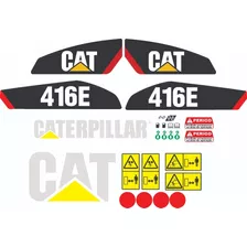 Decalque Faixa Adesiva Retroescavadeira Caterpillar 416e 