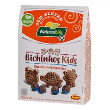 Biscoito Bichinhos Kids Brigadeiro S/glúten Natural Life 80g