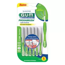 Cepillo Interdental Gum Proxabrush 1414 Fino Cónico 6 U