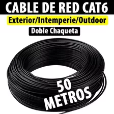 Rollo Cat6 50 Mts Utp Intemperie Outdoor Internet Cctv