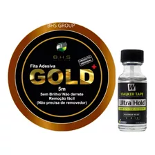 Fita Adesiva Gold 5 Metros + Cola Ultra Hold 15ml Perucas