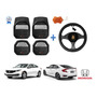 Tapetes 3d Logo Honda + Cubre Volante Civic Coupe 16 A 21