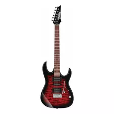 Guitarra Electrica Ibanez Grx70qa Gio Trb Color Rojo