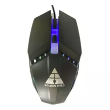 Mouse Gamer Cableado Con Luces Led H-20 Color Negro Febo