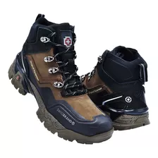 Bota Caballero Swissbrand 406 Piel Cafe Montaña 25 Al 30