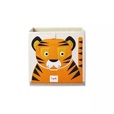Caja De Almacenamiento Con Forma De Cubo, Diseño De Tigre, P
