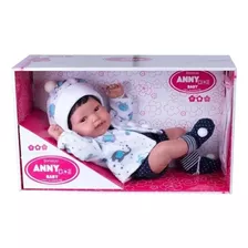 Boneco De Vinil - Reborn Anny Doll Baby - Menino - Cotiplás