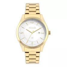 Relógio Masculino Technos Steel Dourado Envio 24 Hs Cor Do Fundo Branco