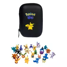 Pokemon Set De 24 Figuras + Estuche Negro De Regalo 