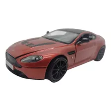 Carro Aston Martin V12 Ventage S Rojo A Escala 1:24