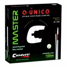 02 Caixas Cabo Coaxial 4mm + Bipolar Cftv Master - Condutti