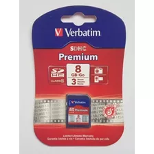 Tarjeta De Memoria Verbatim Sdhc 8gb Premium